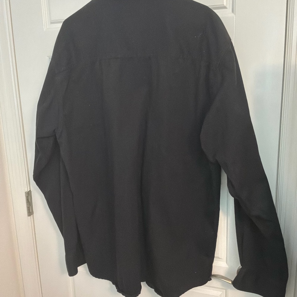 Harley-Davidson Black Collared Button-Down Shirt with Eagle Patch 2XL - Picture 8 of 8